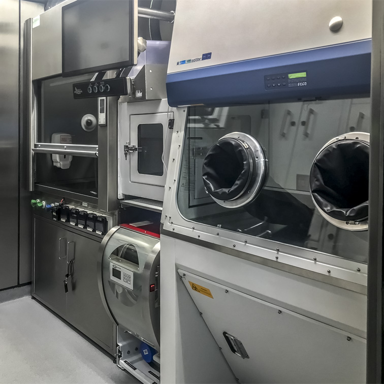 Laboratorium CBRNE - Przedział biologiczny