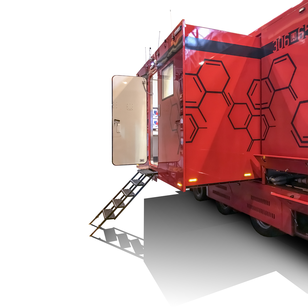 Laboratorium CBRNE Przedział operacyjny wysuwany