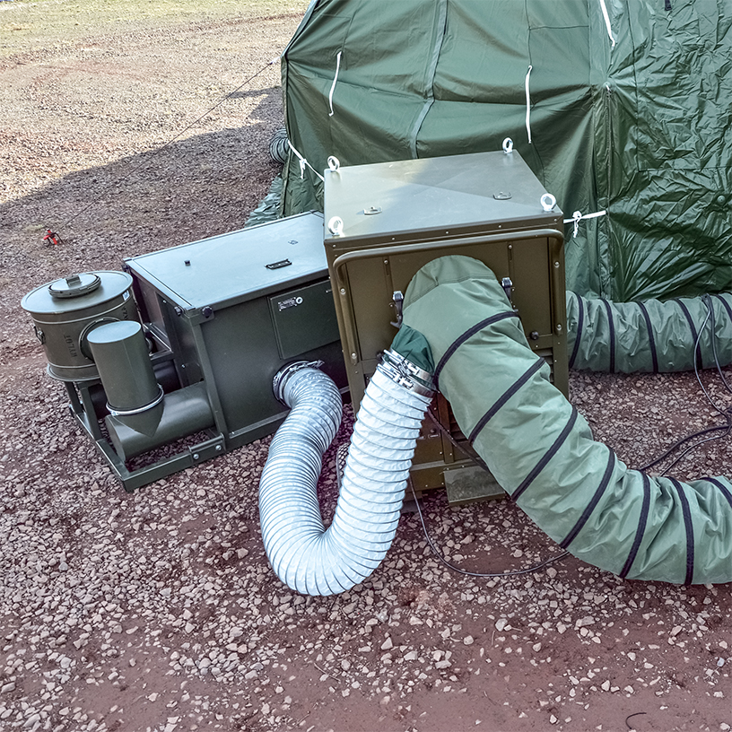 Filtrowentylacja FW-200 w połączeniu z modułem klimatyzacji KM 7