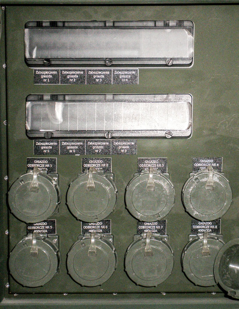 Kontener techniczny KT 20 - gniazda