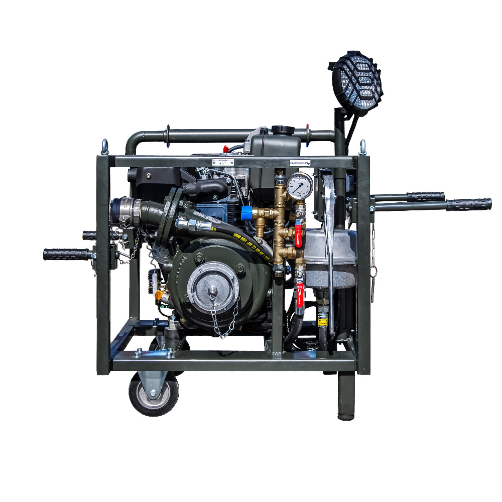 Motopompa PD 50 RE - widok z boku