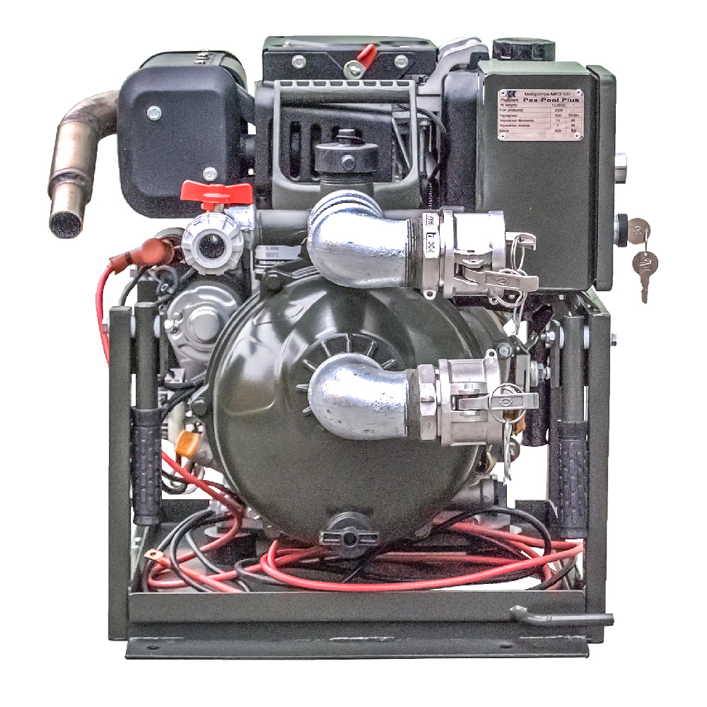 Motopompa MPD 50 RE - widok boczny