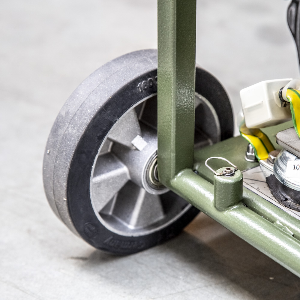 Zespół prądotwórczy ZPP 2.5 DJEO - koła transportowe