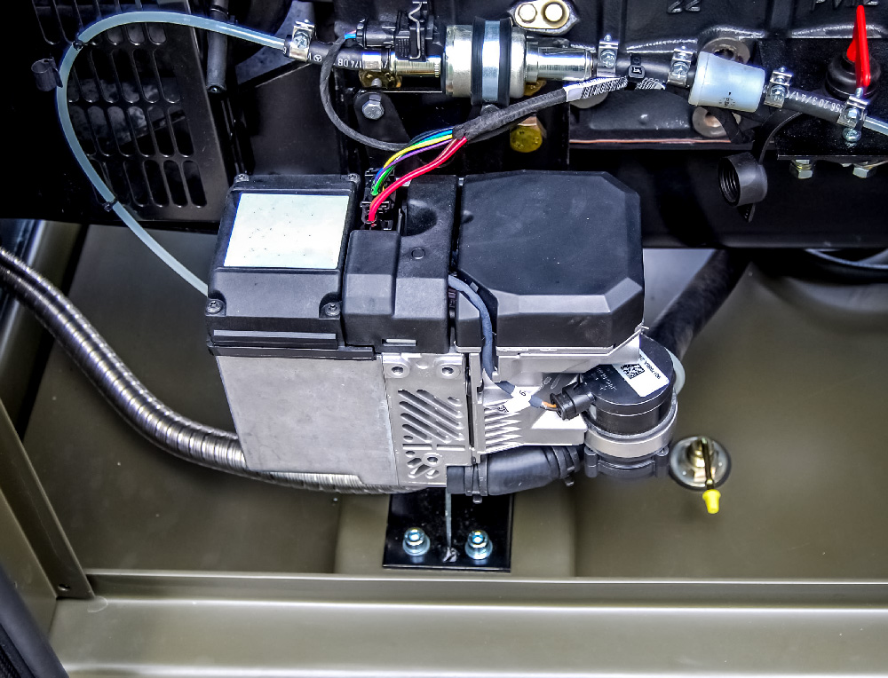 Zespół prądotwórczy ZPW 12 DTZ - podgrzewanie bloku silnika