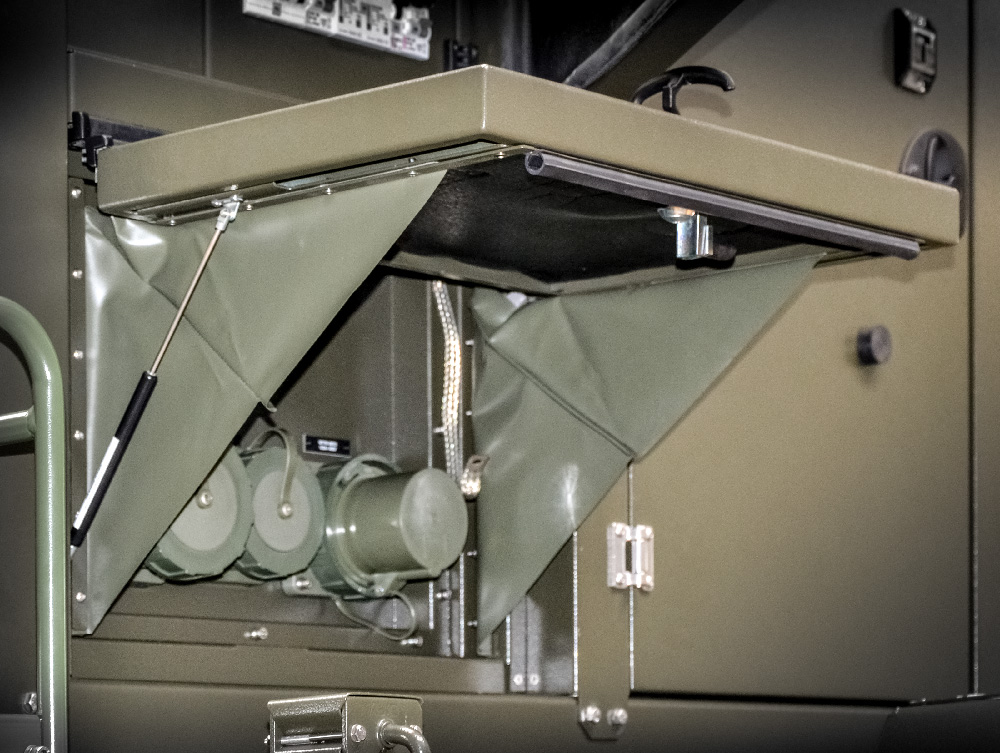 Zespół prądotwórczy ZPW 65 DTZ - widok gniazd odbioru mocy