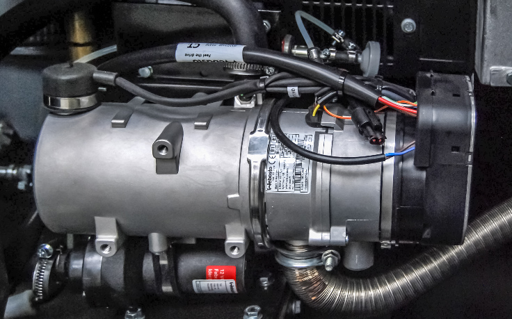 Zespół prądotwórczy ZPW 65 DTZ - Podgrzewanie bloku silnika