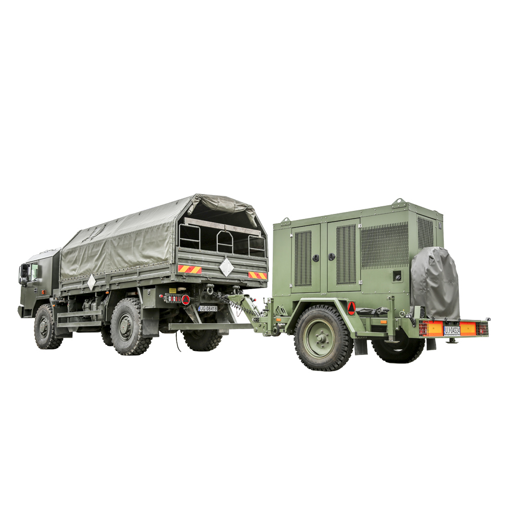 Zespół prądotwórczy ZPW 65 w pozycji transportowej